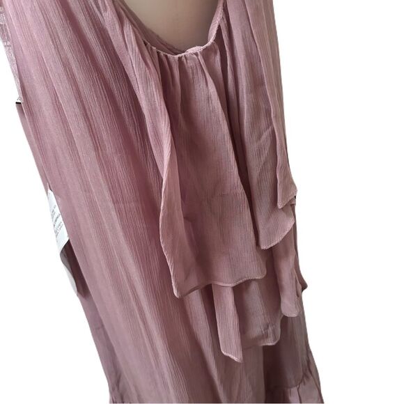 NWT | BCBGMAXAZRIA Dark Lavender Silk Cold Shoulder Dress | XS - Picture 8 of 10